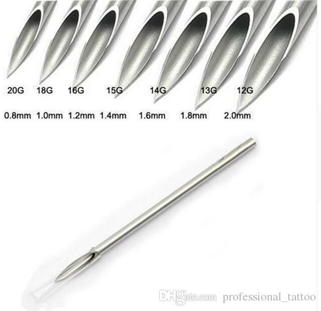 Piercing Needles Mixed 12G 14G 16G 18G 20G Sterile Disposable Body