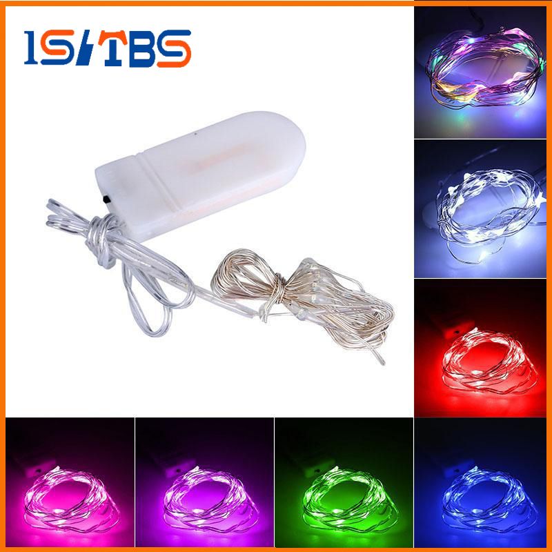 5m Led String Lights Cr2032 Battery Operated Micro Mini Light Copper 5m Led String Lights Cr2032 Battery Operated Micro Mini Light Copper Silver Wire Starry Strips For Decoration Of