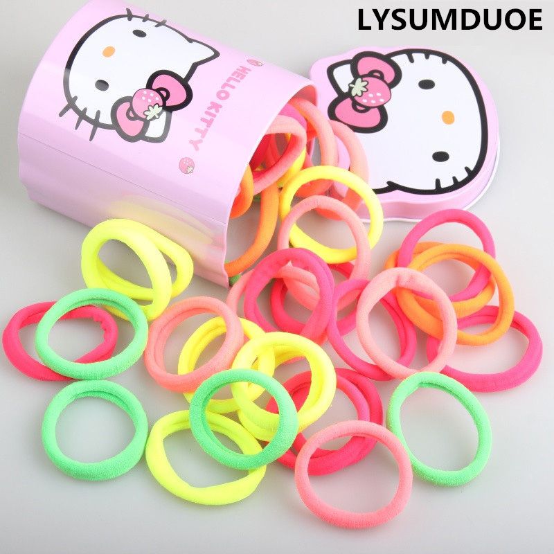 30pcs Set Elastics Hair Ties Head Rope Colorful Hairs Band For