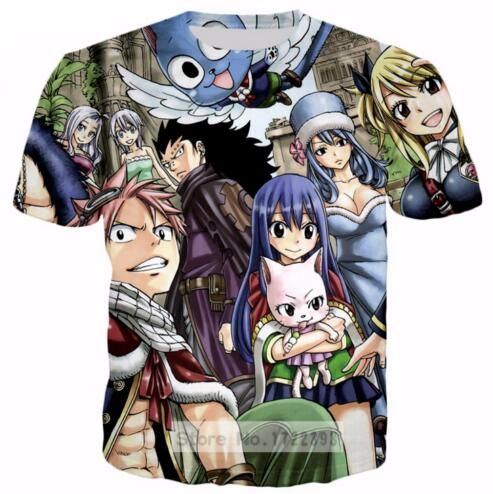 New Fashion Women Men Anime Fairy Tail 3d Print Casual T Shirt T Shirs T Shirst From X Duck 11 16 Dhgate Com