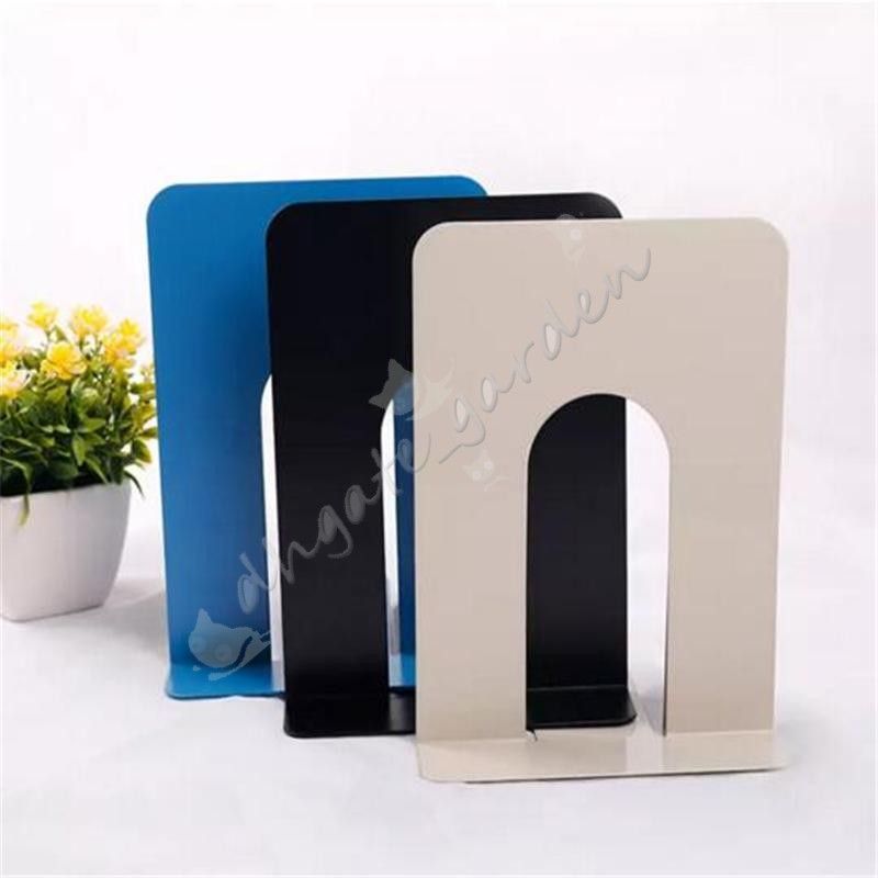2020 Durable Heavy Duty Metal Book End Shelf Bookend Holder Office School Supplies Stationery ...