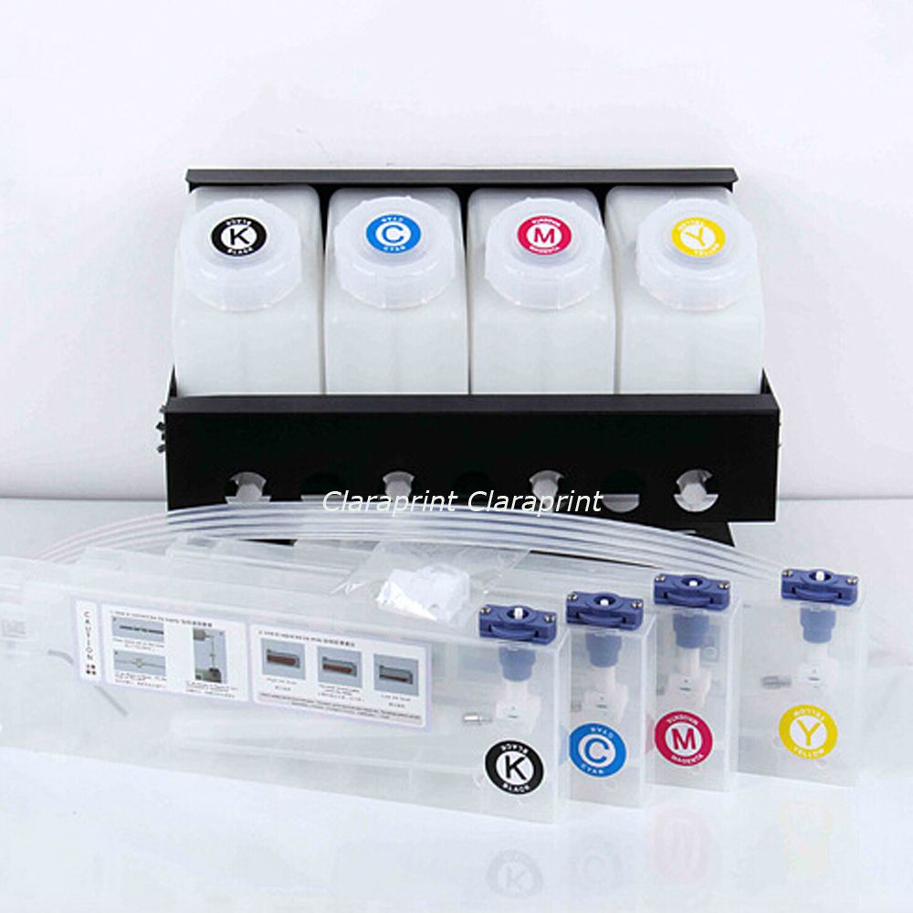 4 Barrels + 4 Ink Cartridges Bulk Ink System for Roland Mutoh Mimaki