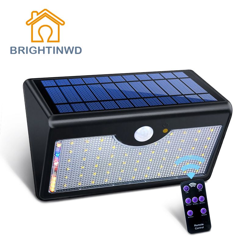 Solar Light 1300lm Ip65 60led Remote Control Outdoor Lighting Led See Larger Image