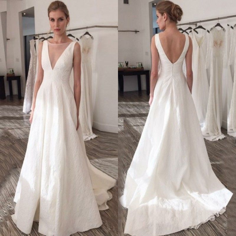 Tecidos Para Vestido De Noiva Simple Plain Summer Beach Boho