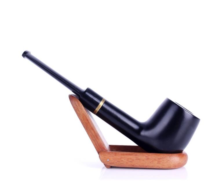 2021 Straight Long Rod Filter Cigarette Holder, Black Ebony, And