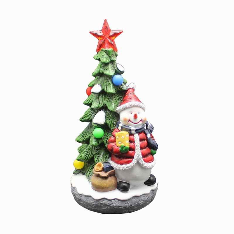 Personalised Hand Painted Resin Christmas Tree With Snowman And RGB Light Up Music Collectible Christmas Ornament Personalised Hand Painted Resin Christmas Tree With Snowman And RGB Light Up Music Collectible Christmas Ornament Shopping For Christmas Decorations Silver ... - Personalised Hand Painted Resin Christmas Tree With Snowman And RGB Light Up Music Collectible Christmas Ornament