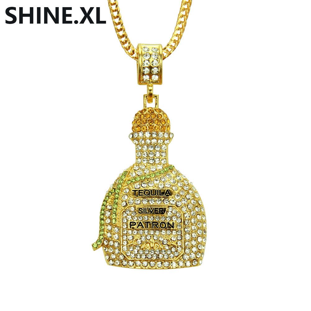 wholesale bubble letter cute perfume bottle pendant necklace iced colored bubble letters