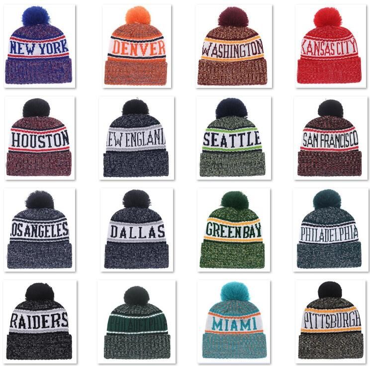2018 New Arrival Beanies Hats American Football 32 Teams Beanies Sports