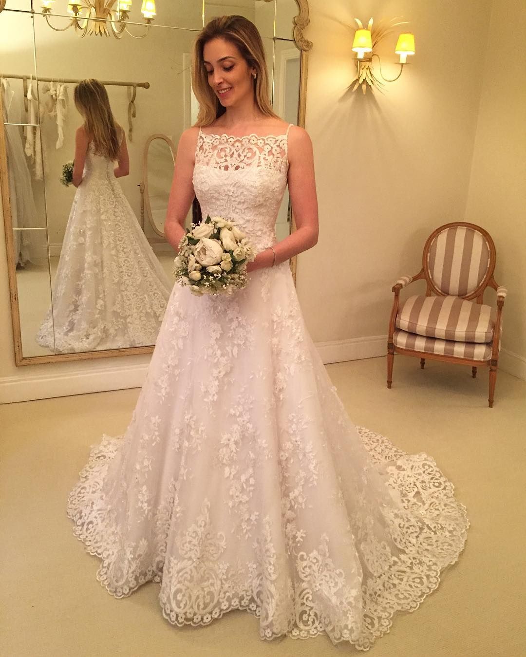 2018 Vintage Country Style Wedding Dresses Bateau Strapless