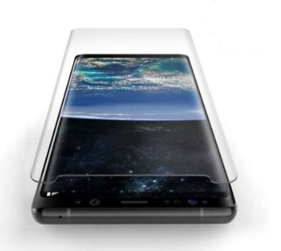 Para Samsung Galaxy Note 8 Black Poetic [HD Clear] Protector de pantalla de vidrio templado