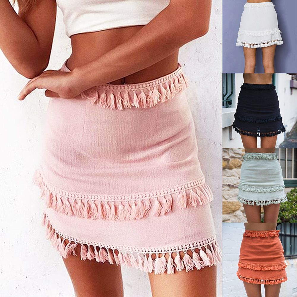 Mesinsefra Little Big Girls High Waist Knitted Flared Pleated Skirt Casual Age 2-14Y