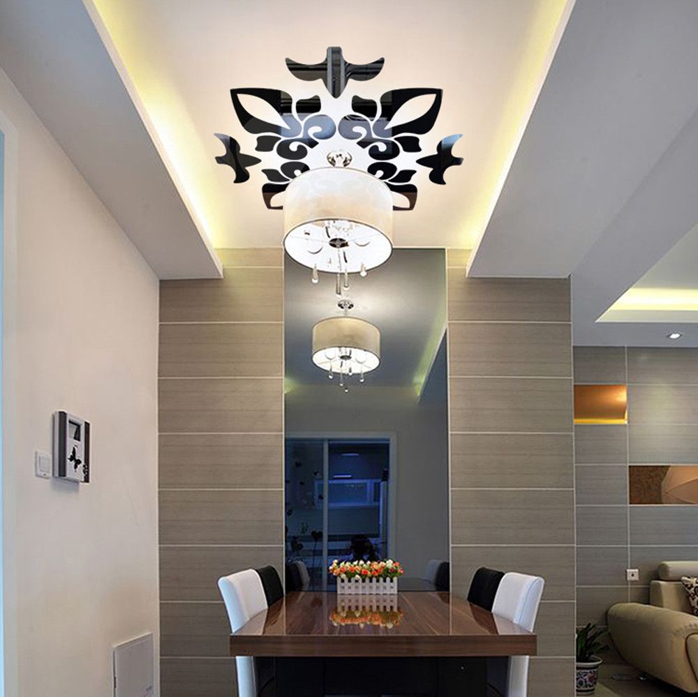 Wall Stickers Mirror Creative Abstract Acrylic Style 3d Wall Stickers Mirror Creative Abstract Acrylic Style 3d Ceiling Mirrors Bedroom Feb23
