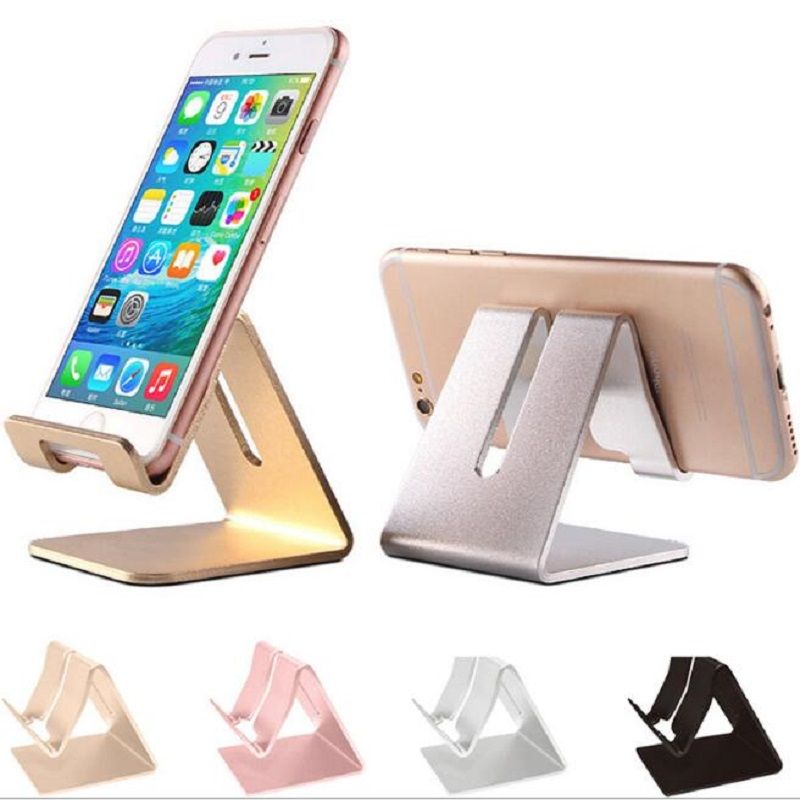 Aluminum Metal Phone Holder Desktop Universal Non Slip Mobile Aluminum Metal Phone Holder Desktop Universal Non Slip Mobile Stand Desk For Iphone Pad Samsung Tablet Cell