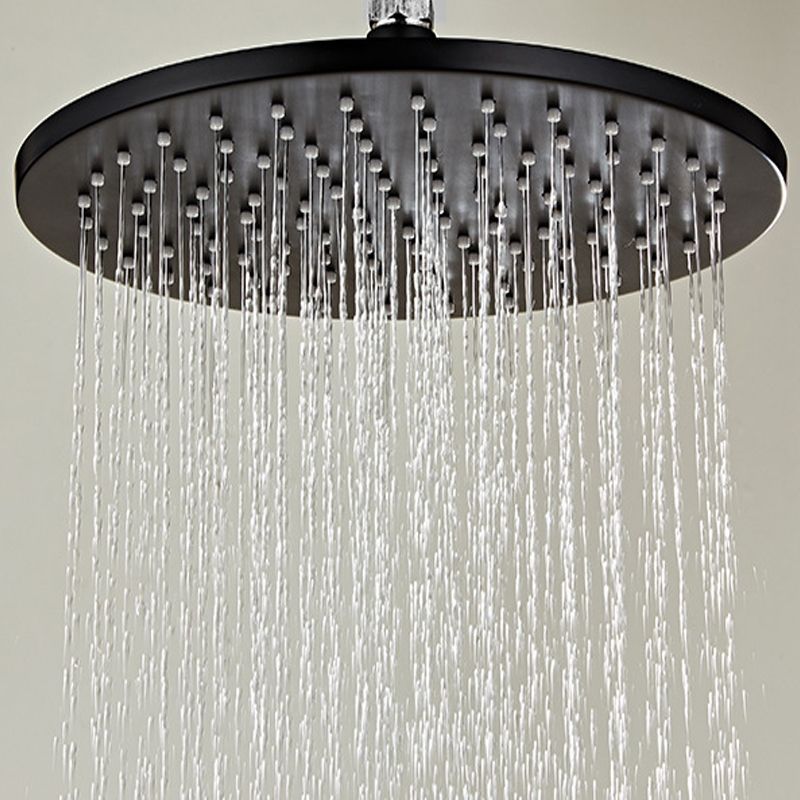 Acheter Pommeau De Douche Rond Noir En Acier Inoxydable 200 250 300mm