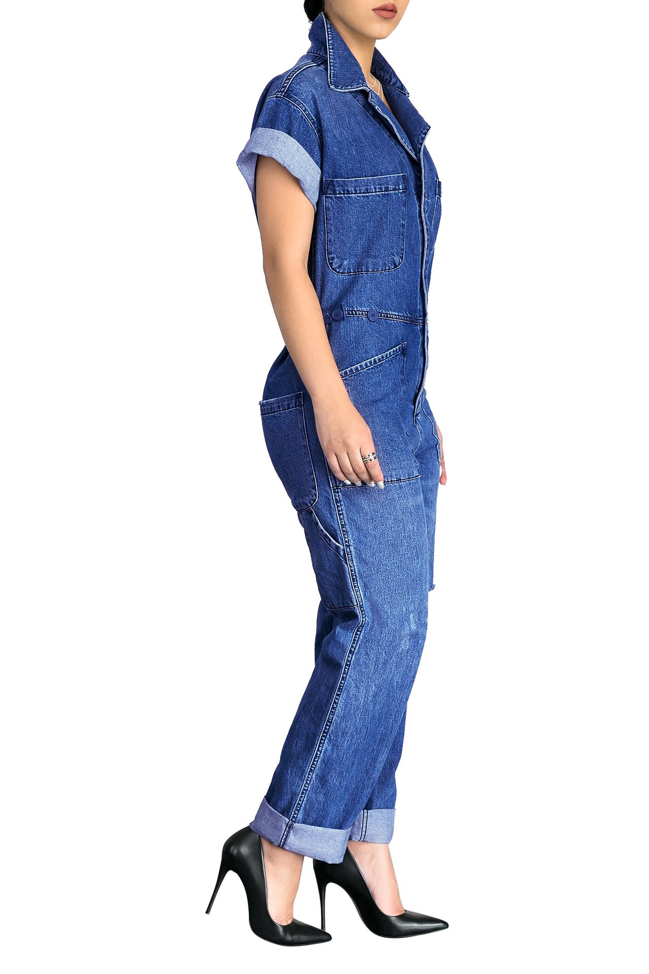 denim jumpsuits & rompers