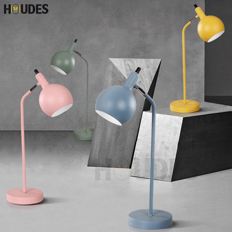 Multi Color Table Lamp Bedside Round Head Reading Night Light Multi Color Table Lamp Bedside Round Head Reading Night Light Bedroom Study Creative Macaron E14 Desk With 187 12 Piece On Tengdinglamp S