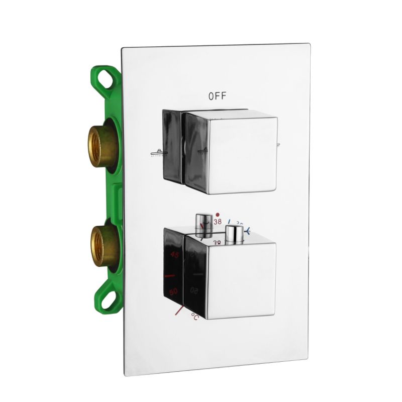 2019 Thermostatic Shower Faucet Mixing Valve 2 Or 3 Ways Concealed 2019 Thermostatic Shower Faucet Mixing Valve 2 Or 3 Ways Concealed Embedded Box Brass Valves Bathroom Mixer Chrome From Setsail411