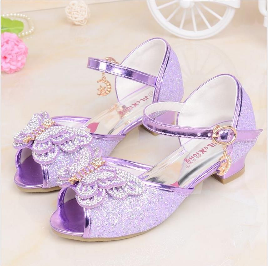 girls purple sandals