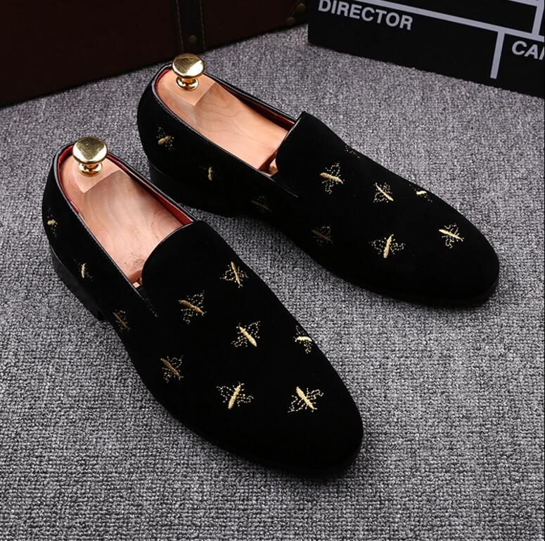 Acquistare Moda Uomo Mocassini Slip On Scarpe Di Velluto Da Uomo Pantofole  Di Velluto Casual Scarpe Da Uomo Britannico Scarpe Da Uomo Scarpe Da Sposa  E Party DH2H16 Economico | Consegna Veloce