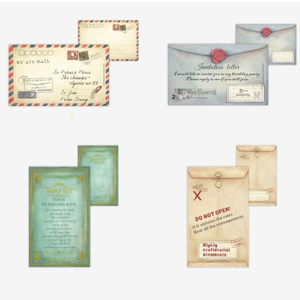 2018 mini retro vintage kraft paper envelopes korean stationery gift