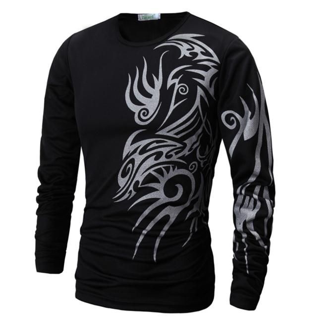 18 New Spring And Summer Installed Dragon Tattoo T Shirt Mens Long Sleeved T Shirt Buy Cool Shirts Online Funny T Shirt Sites From Cdh2233 13 1 Dhgate Com