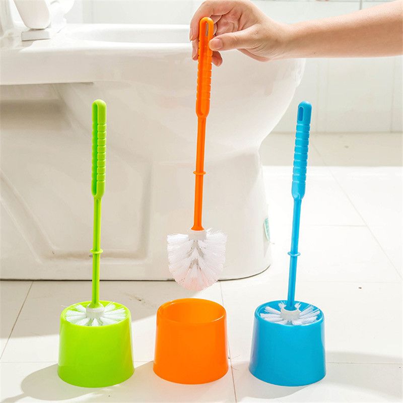 2020 Practical Home Clean Tools Thick Plastic Toilet Brush & Base Set