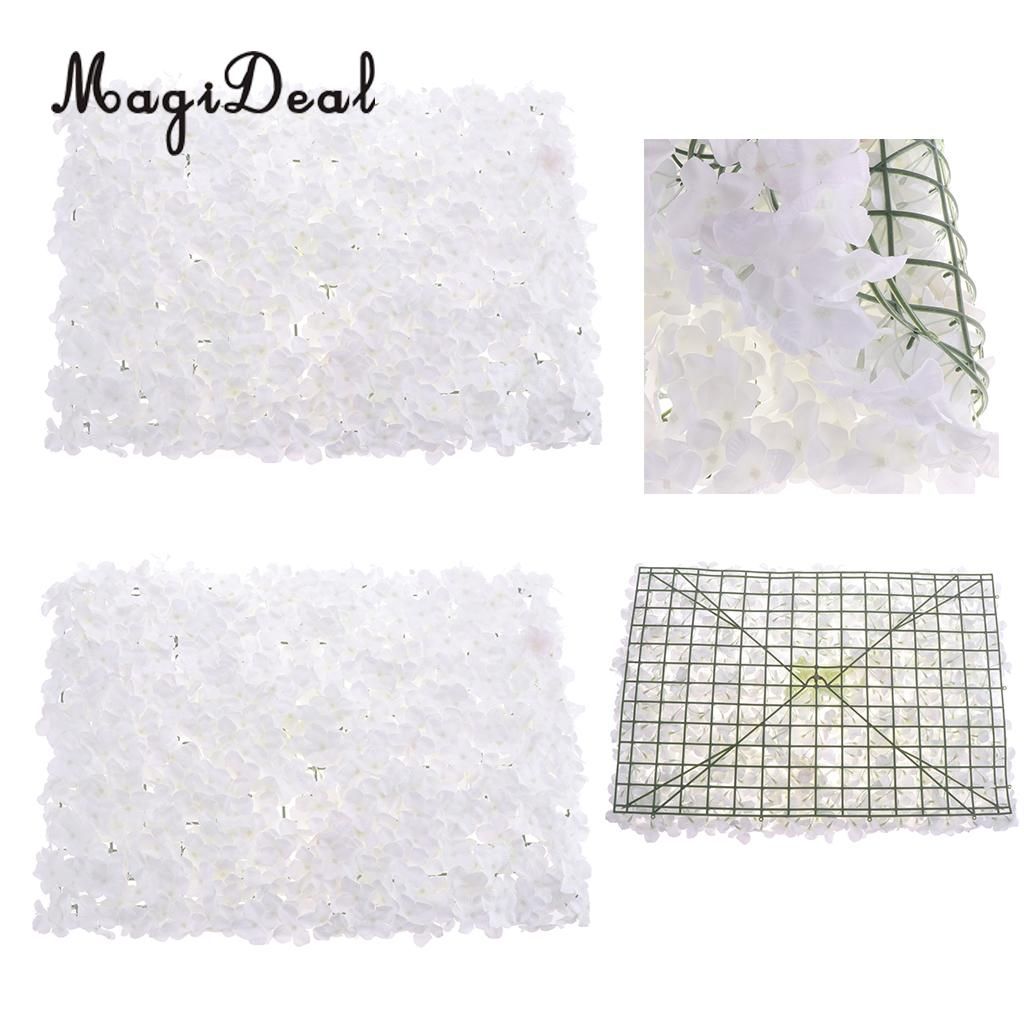 2x silk flower wall
