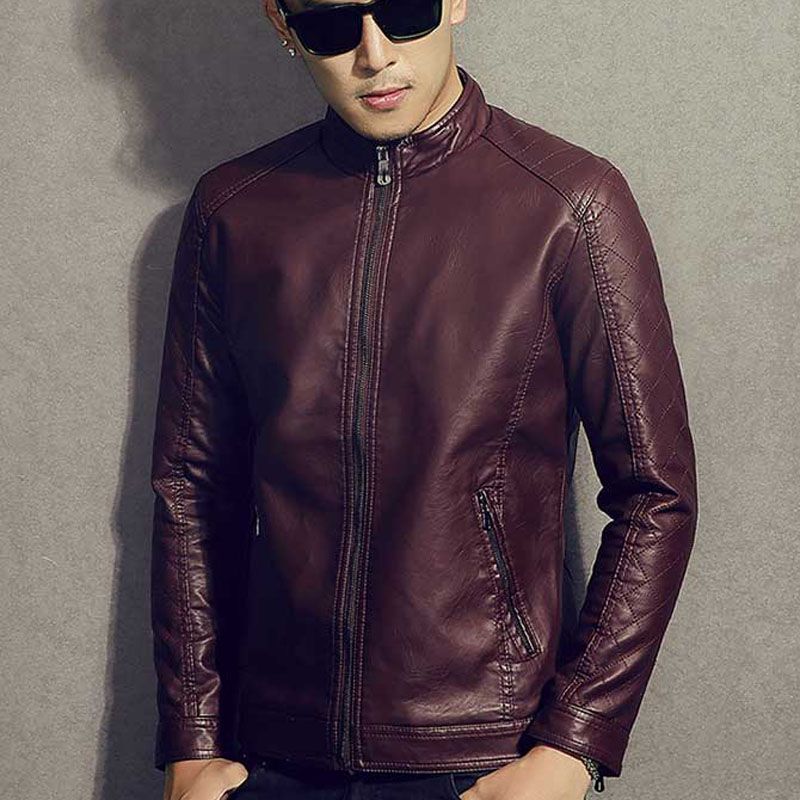 Men Genuine Leather Jacket Teenage Boy 2018 New Spring And Autumn Men Genuine Leather Jacket Teenage Boy 2018 New Spring And Autumn Thin Slim Short Male Moto Cow Biker Black Uk 2019 From Beenlo