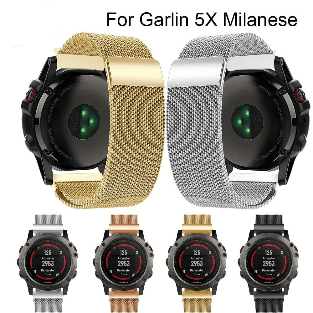 strap garmin fenix 5x fenix 3 milanese loop