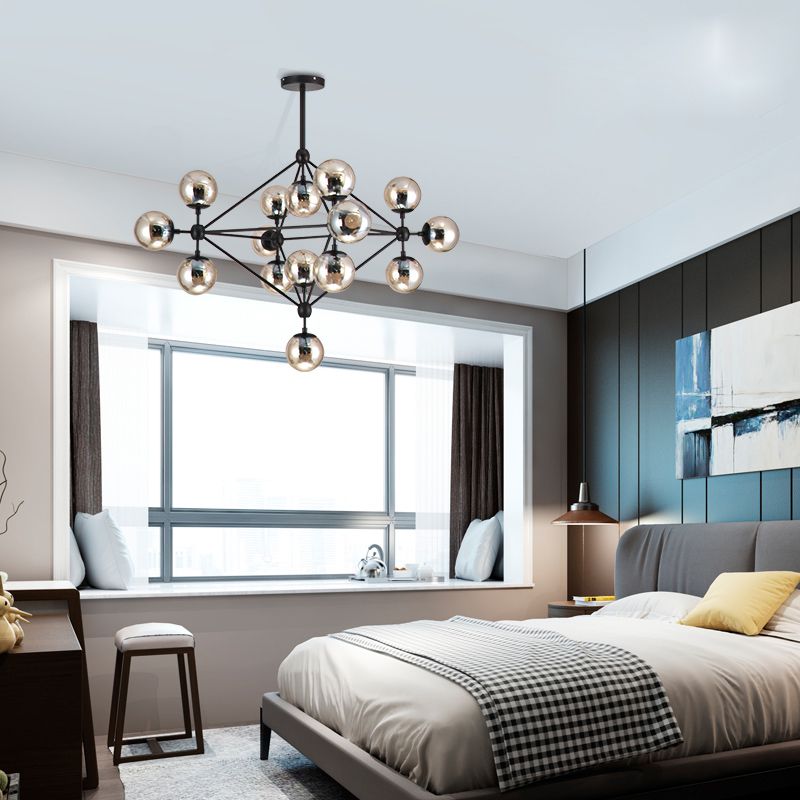 Intage Magic Beans Loft Modo Chandelier 10 Head Led Intage Magic Beans Loft Modo Chandelier 10 Head Led Dna Light Glass Ball Bar Bedroom Black Chandeliers Outdoor From