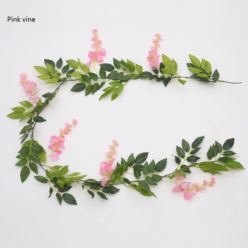 인공 wistaria Purplevine 꽃 포도 나무 timbo 장식 식물 등나무 인공 꽃 꽃 시리즈 거짓 꽃