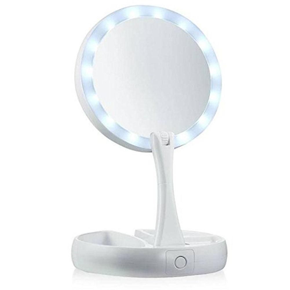 Led Makeup Mirror Double Sided Rotation Folding Usb Lighted Vanity - Conair Double Sided Lighted Makeup Mirror Led Makeup Mirror Double Sided Rotation Folding Usb Lighted Vanity - Conair Double Sided Lighted Makeup Mirror