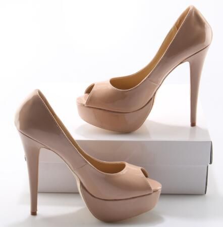 nude high heel pumps