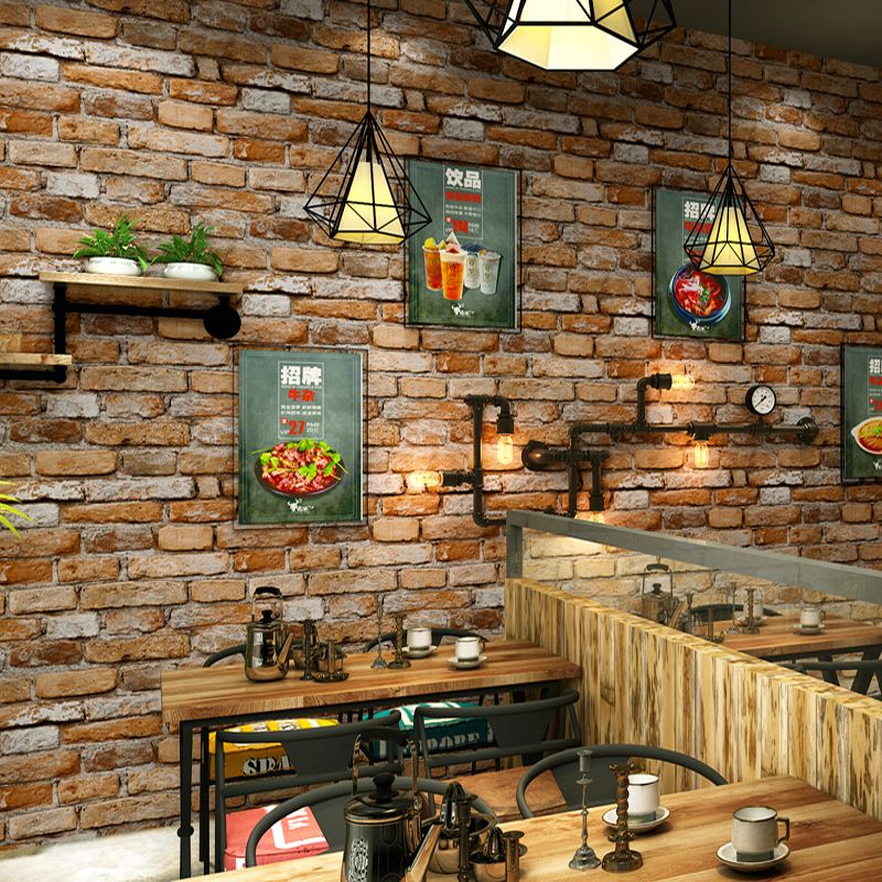 Compre Vintage Brown Gris Pared De Ladrillos Papeles Decoración