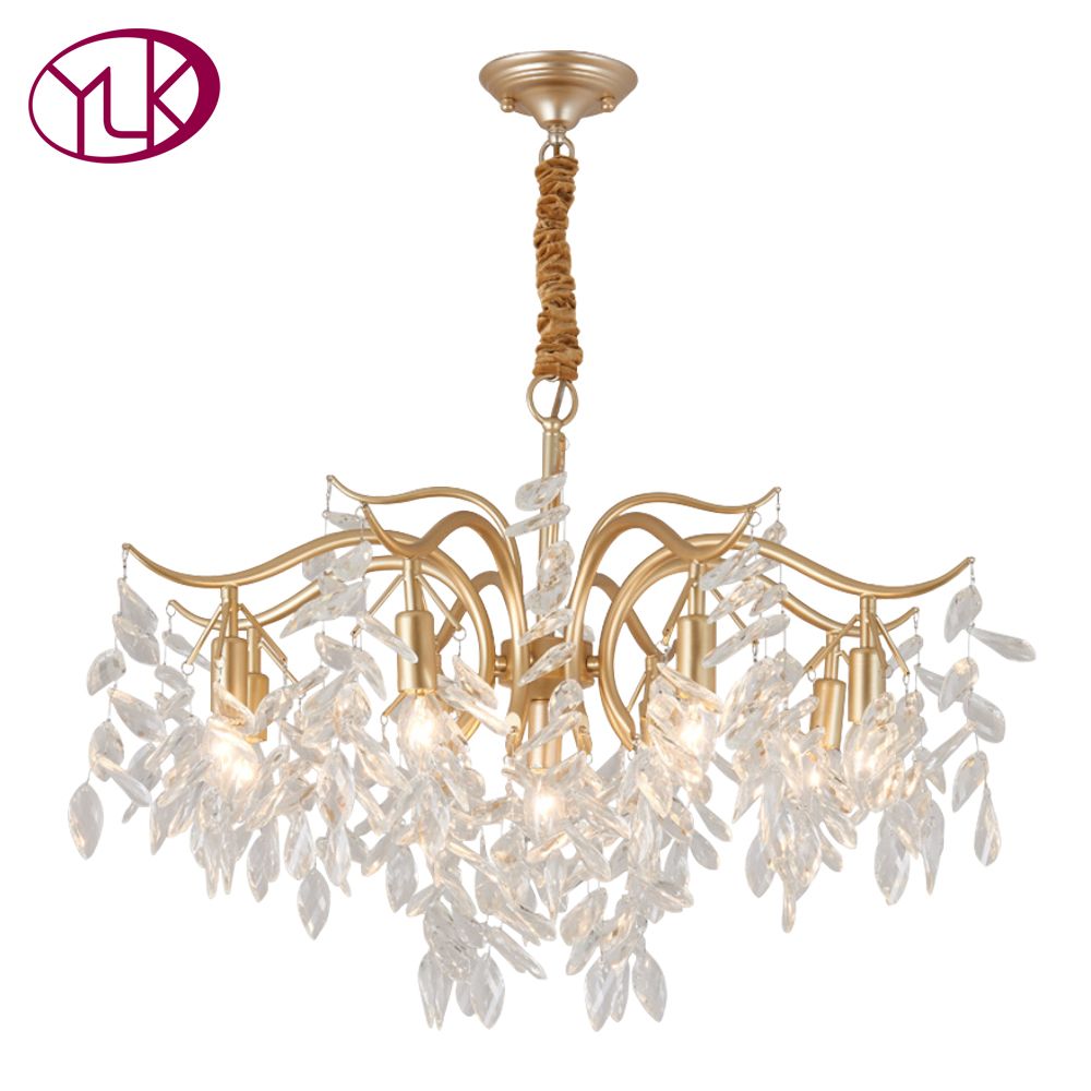 Youlaike Luxury Modern Crystal Chandelier Lighting For Living Room Youlaike Luxury Modern Crystal Chandelier Lighting For Living Room Creative Design Hanging Light Fixture Dining Led Cristal Linear Round