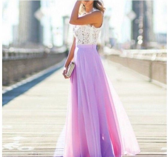 Lavendar Prom Ballroom Dress
