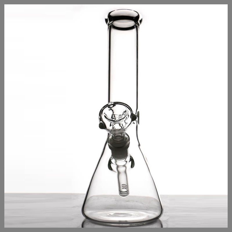 2021 Beaker Glass Bongs Ice Catcher Simple Thickness Water Pipes For