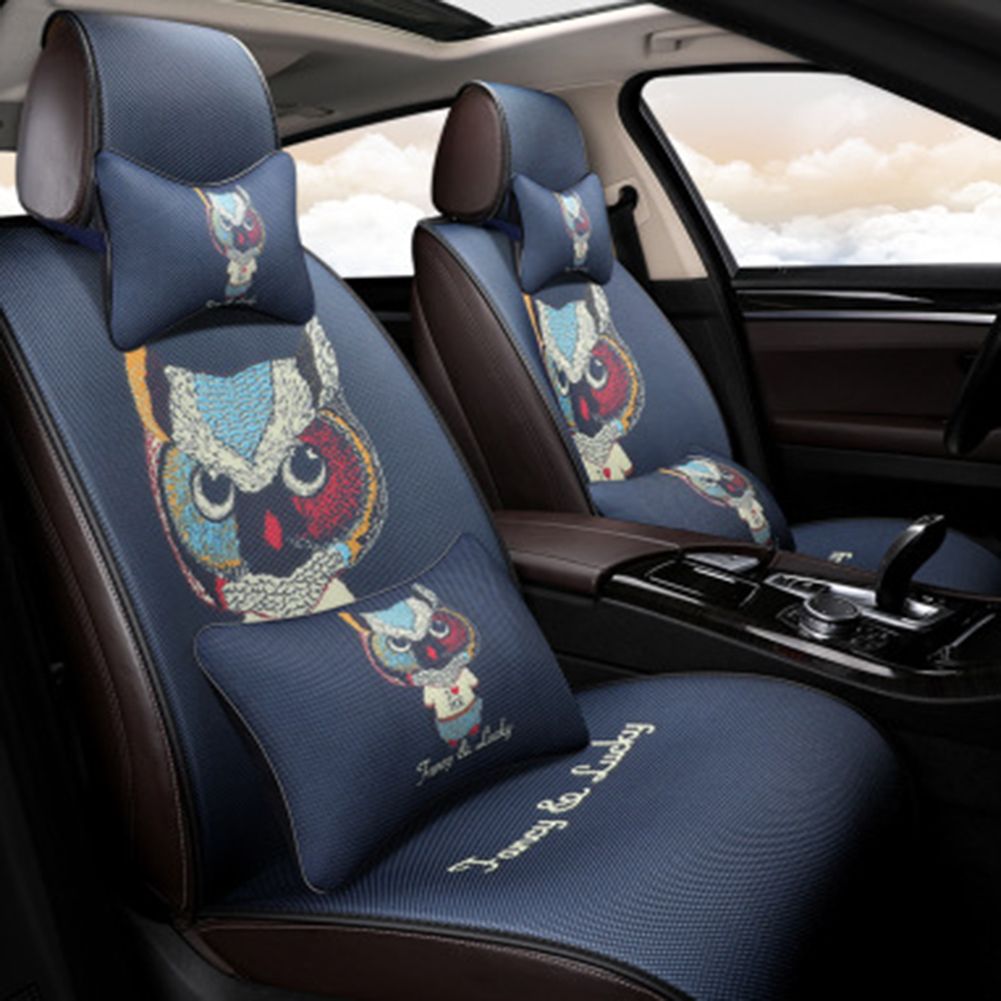 Quality Breathable Mesh Fabric Car Seat Cushion Cover Universal Size Front Truck Suv Rv Auto Rear Full Set