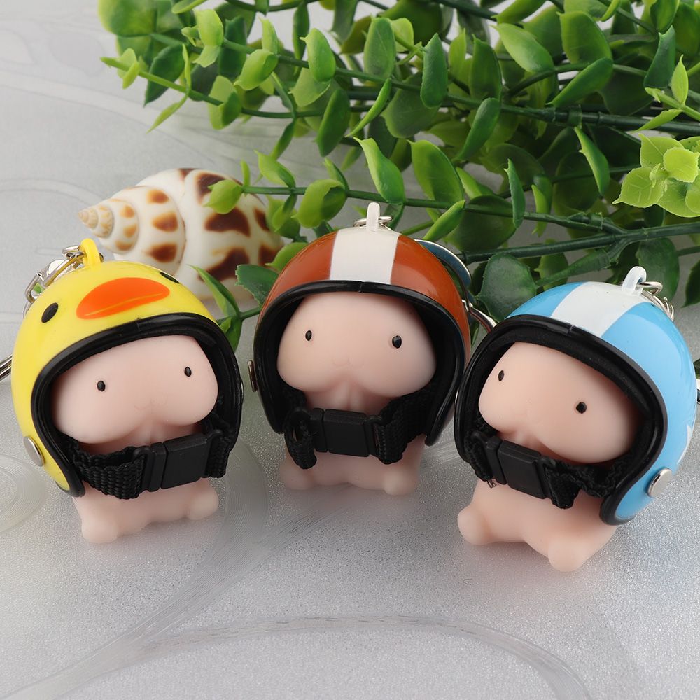 2019 Squeeze Toys Helmet Keychain Key Ring Bag Pendant Decoration 2019 Squeeze Toys Helmet Keychain Key Ring Bag Pendant Decoration Holder Gift Desk Sets New School Stationery Office Supplies From