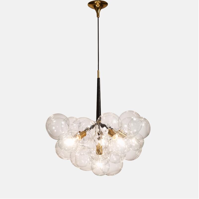 Modern 9 12 18 Heads Glass Globe Pendant Light Lamps Dining Room Modern 9 12 18 Heads Glass Globe Pendant Light Lamps Dining Room Living Kitchen Hotel Cafe Bar Led E27 Transparen Suspension Lamp Diy