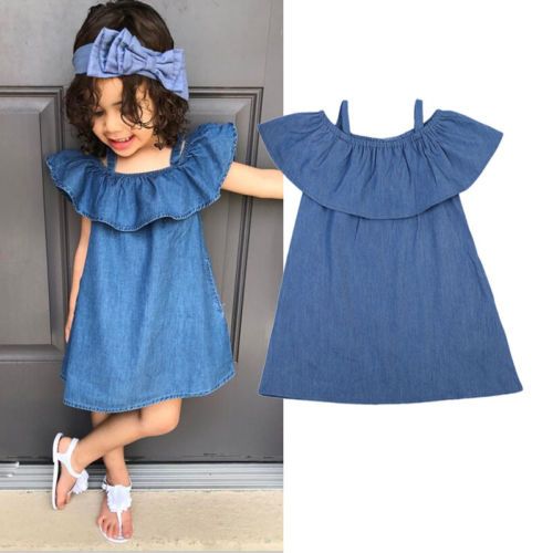 girls blue sundress