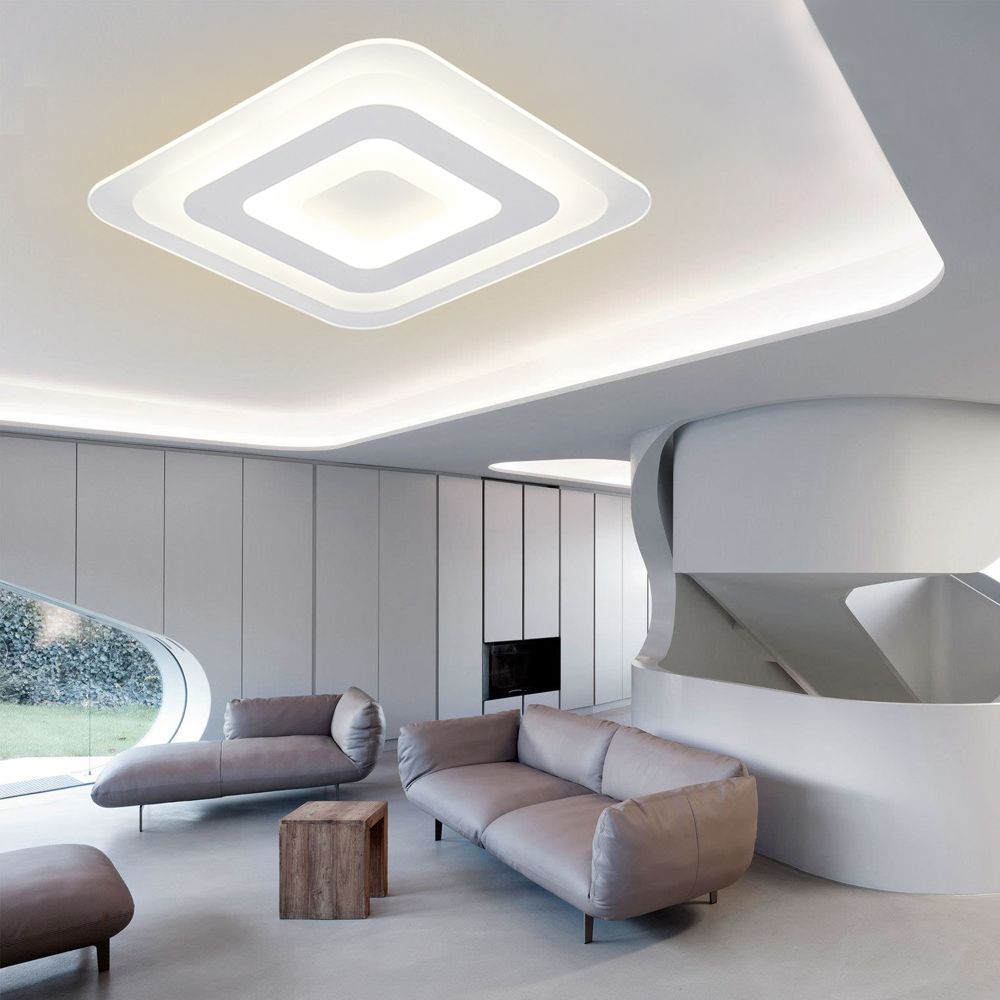 Ecolight Modern Led Ceiling Light Lamp Wall Sconce For Living Room Home Ultra Thin Flush Mount 90 260v 1500lumen