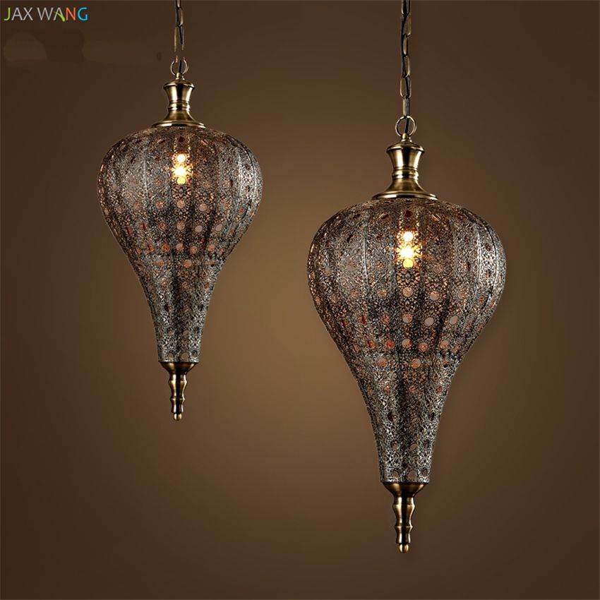 India Southeast Asia Balienfe Pendant Lights For Dining Room Living India Southeast Asia Balienfe Pendant Lights For Dining Room Living Vintage Hollow Iron Lamps Lantern Hanging Fixtures