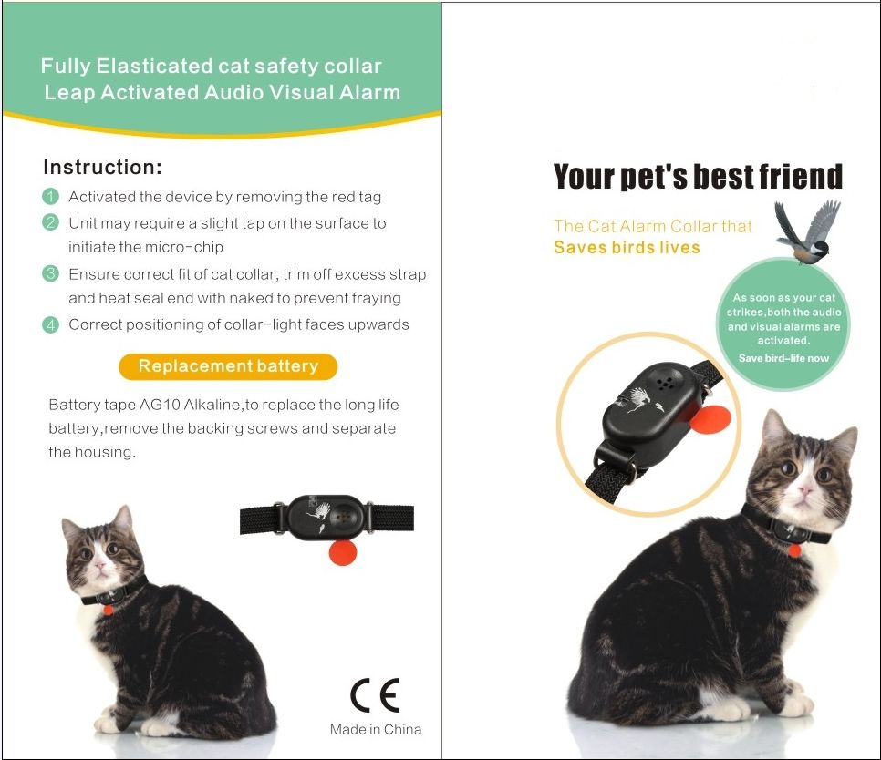 Buy Best And Latest Type Liberator Cat Collar With Save Birds Lives