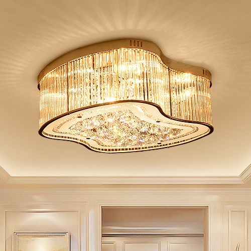 Crystal Ceiling Chandelier Luxury Royal European Wave Shape Led Crystal Ceiling Chandelier Luxury Royal European Wave Shape Led Lights For Hotel Villa Living Room Bedroom Chandeliers