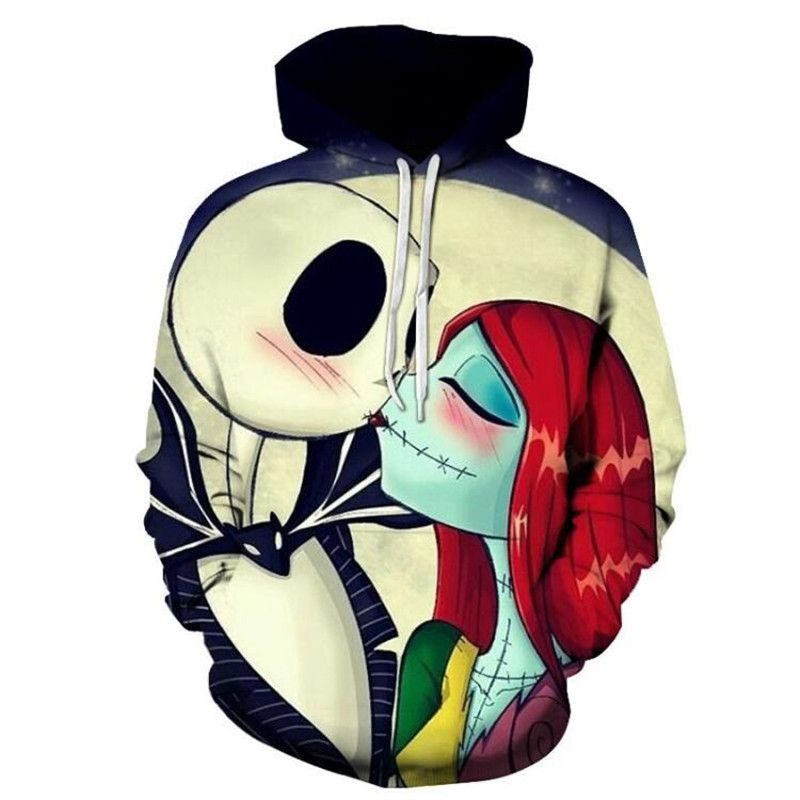 hoodies sweatshirts men women the nightmare before christmas jack sally 3d print hoodie harajuku hooded coat - The Nightmare Before Christmas Jack And Sally hoodies sweatshirts men women the nightmare before christmas jack sally 3d print hoodie harajuku hooded coat - The Nightmare Before Christmas Jack And Sally