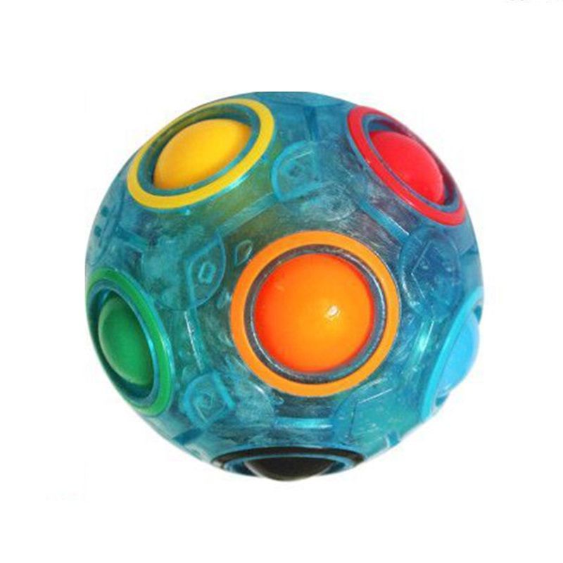 Decompression Toy Plastic Hot Sale Magic Power Luminous Rainbow Ball