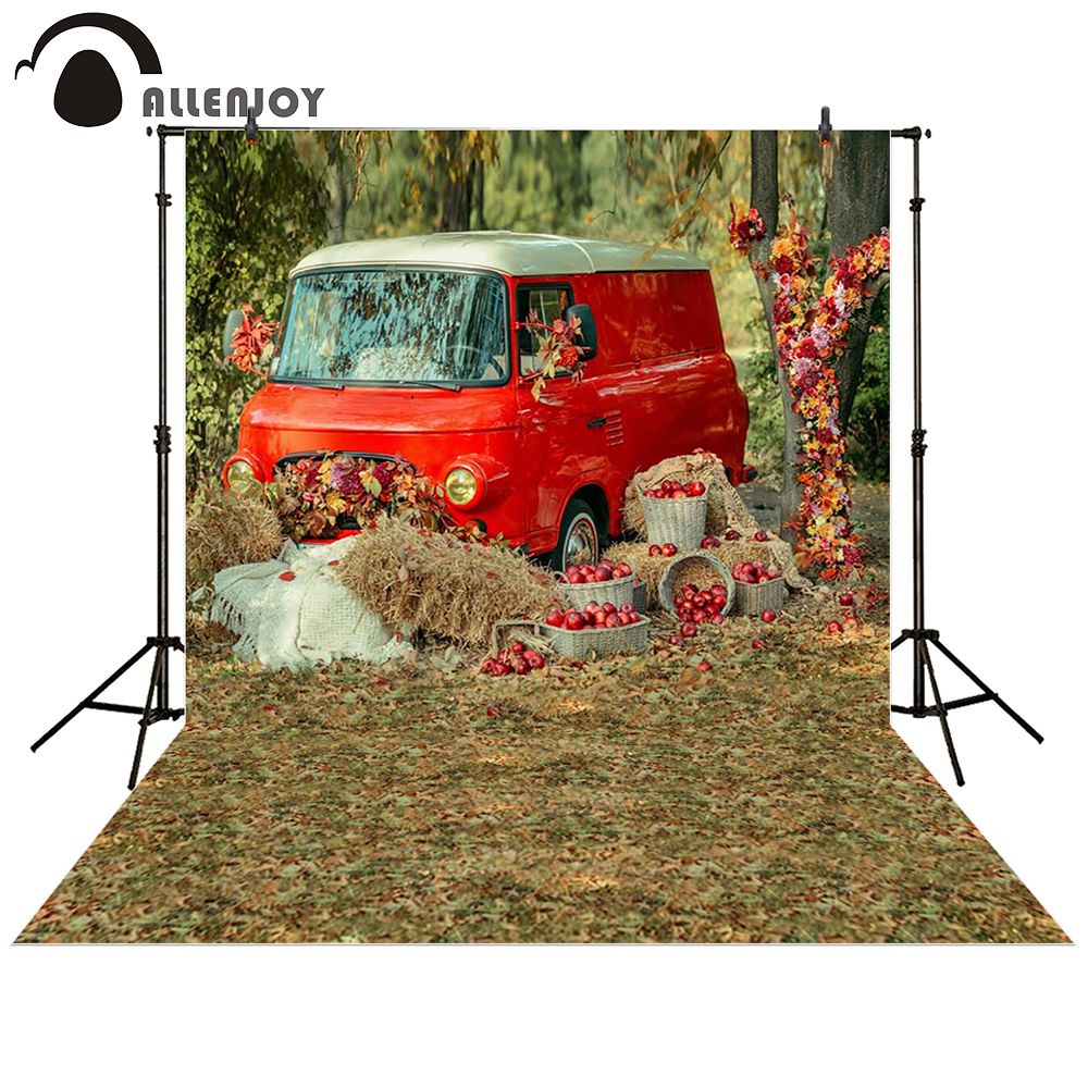 2019 Allenjoy Photography Backdrop Car Grass Red Countryside Baby 2019 Allenjoy Photography Backdrop Car Grass Red Countryside Baby