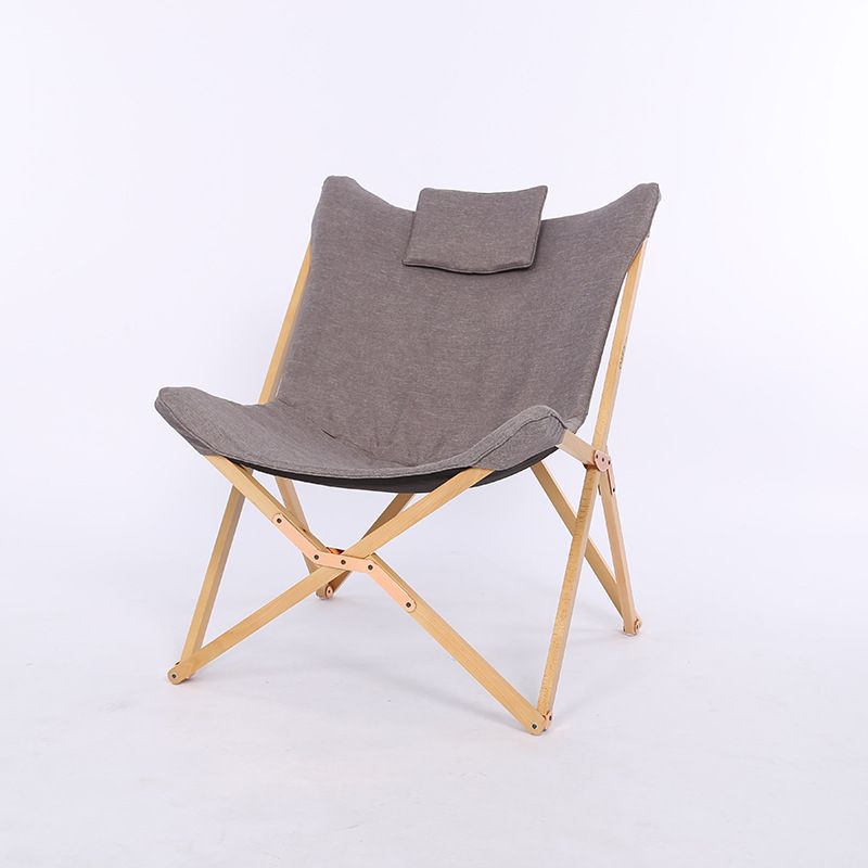 Modern Folding Butterfly Chair Portable Solid Wood Outdoor Balcony Beach Butterfly Chair Leisure Camping Chair Foldable