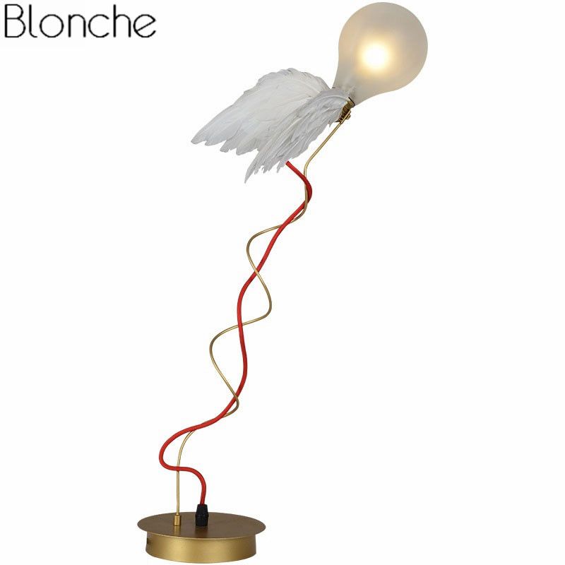 Acquista Lampada Da Tavolo Moderna Creativa Angel Wing Led Desk Lamp Acquista Lampada Da Tavolo Moderna Creativa Angel Wing Led Desk Lamp Luce Comodino Studio Art Home Decor Illumione Regolabile